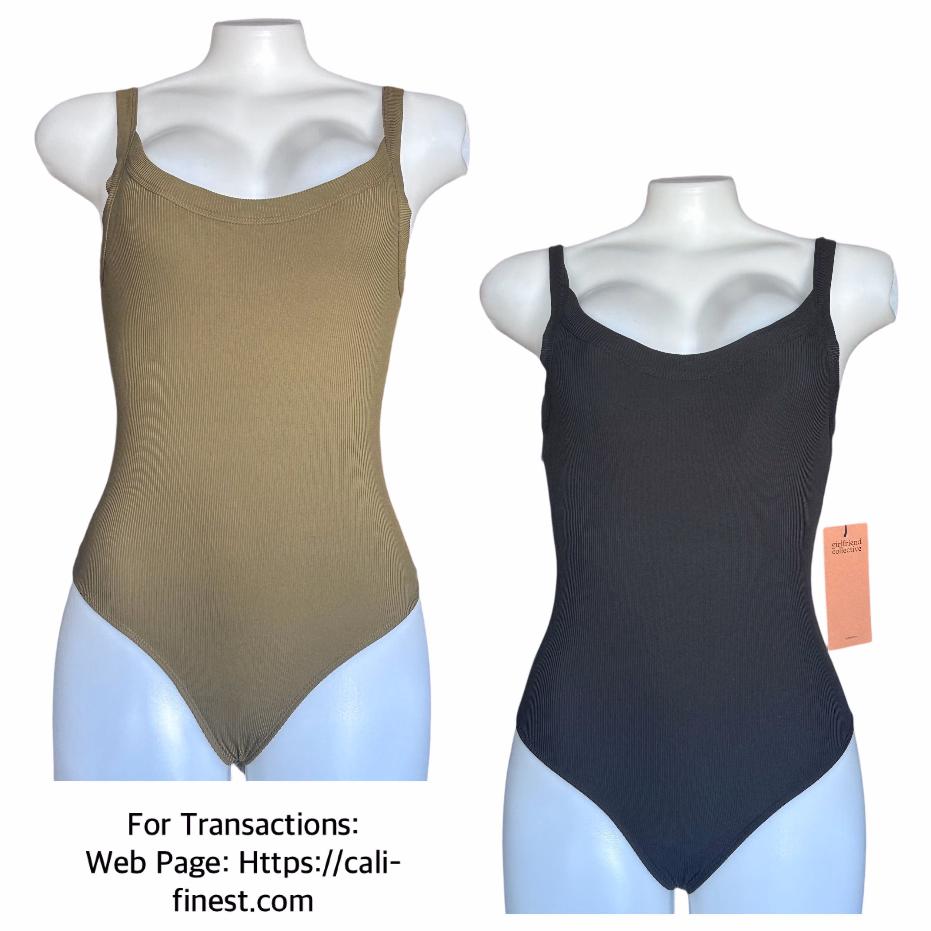 Brandnew Girlfriend Collective Coco Scoop Bodysuit 