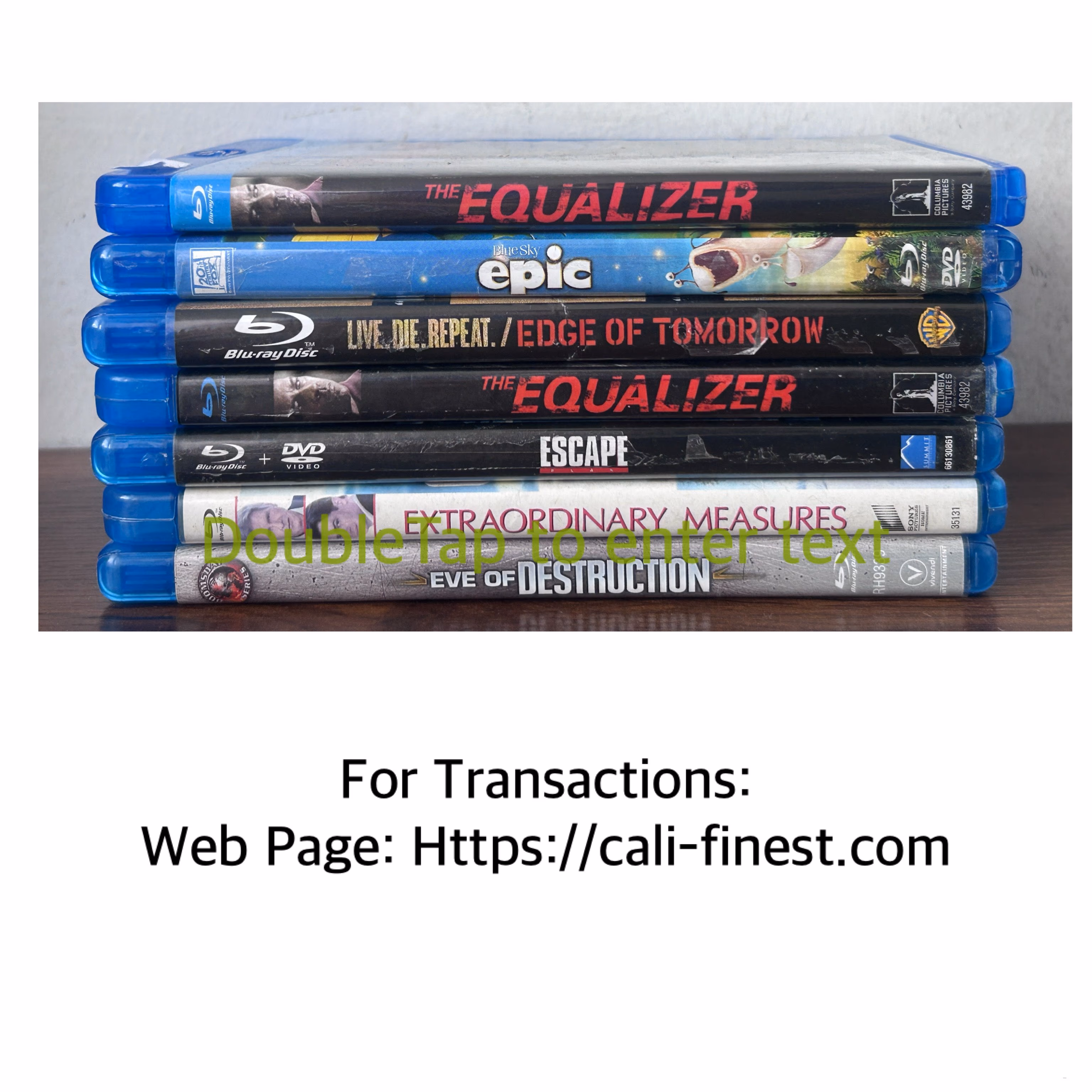 Blu-Ray Movies Title E Region A