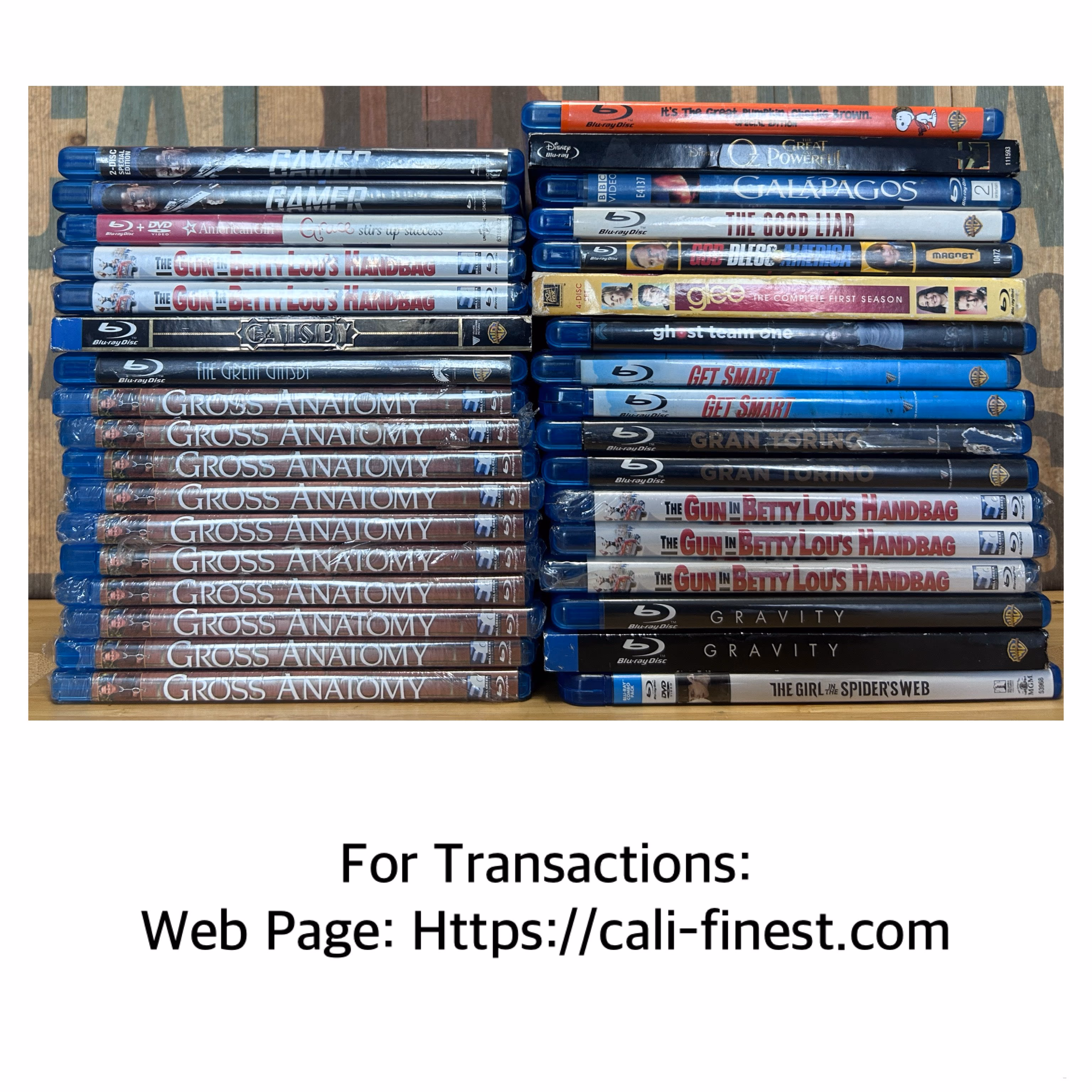 Blu Ray Movies Title G Region A 