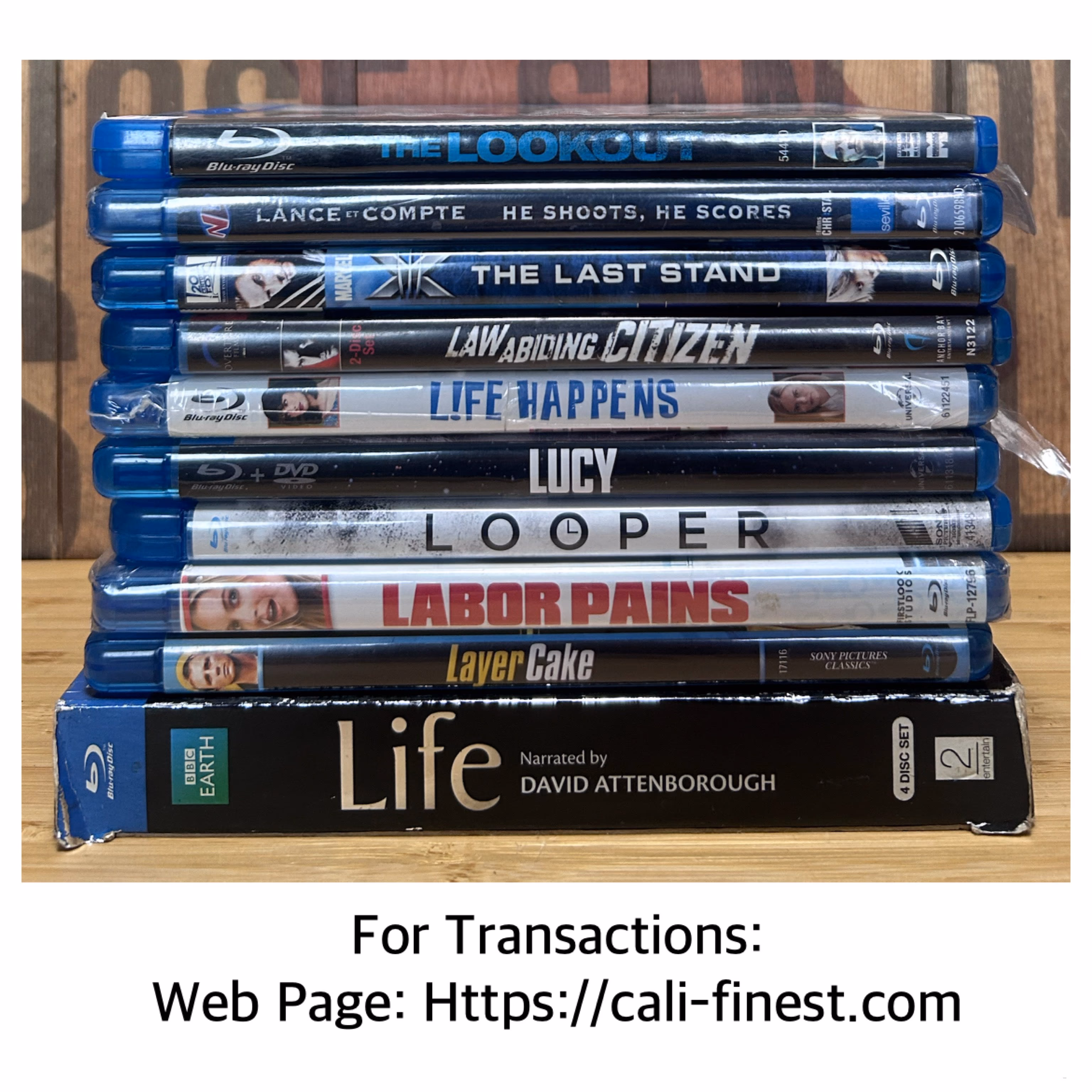 Blu Ray Movies Title L Region A  