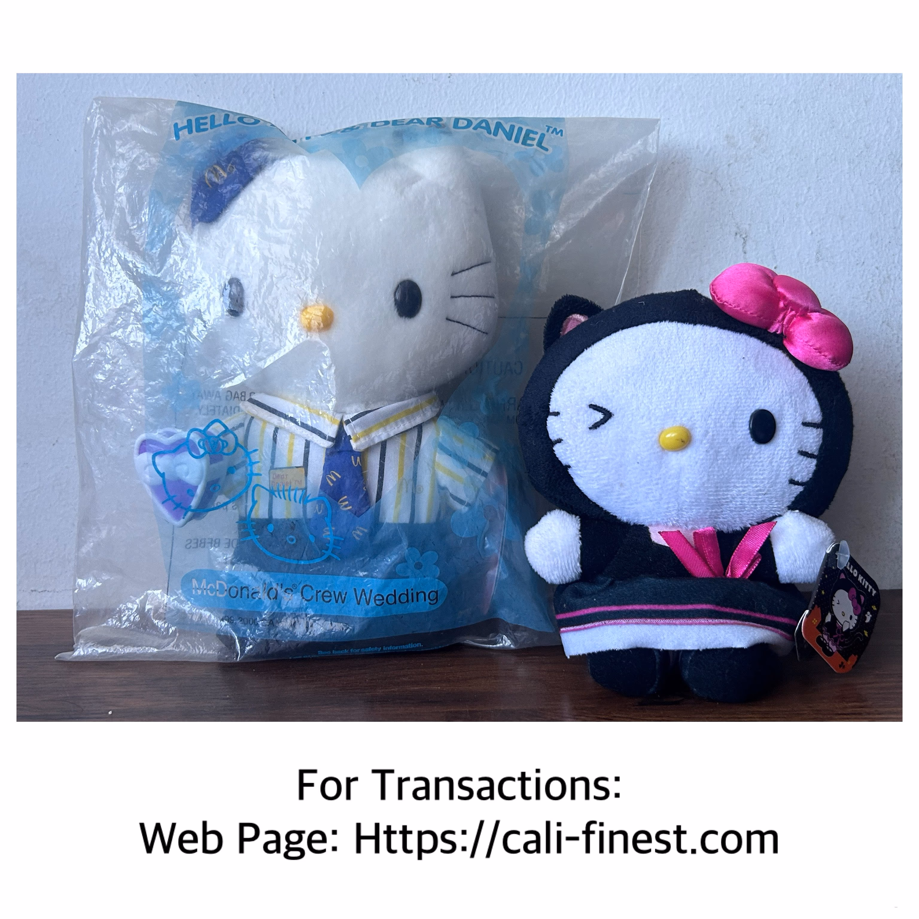 Hello Kitty and Dear Daniel Plush Toys Lot of 2 
