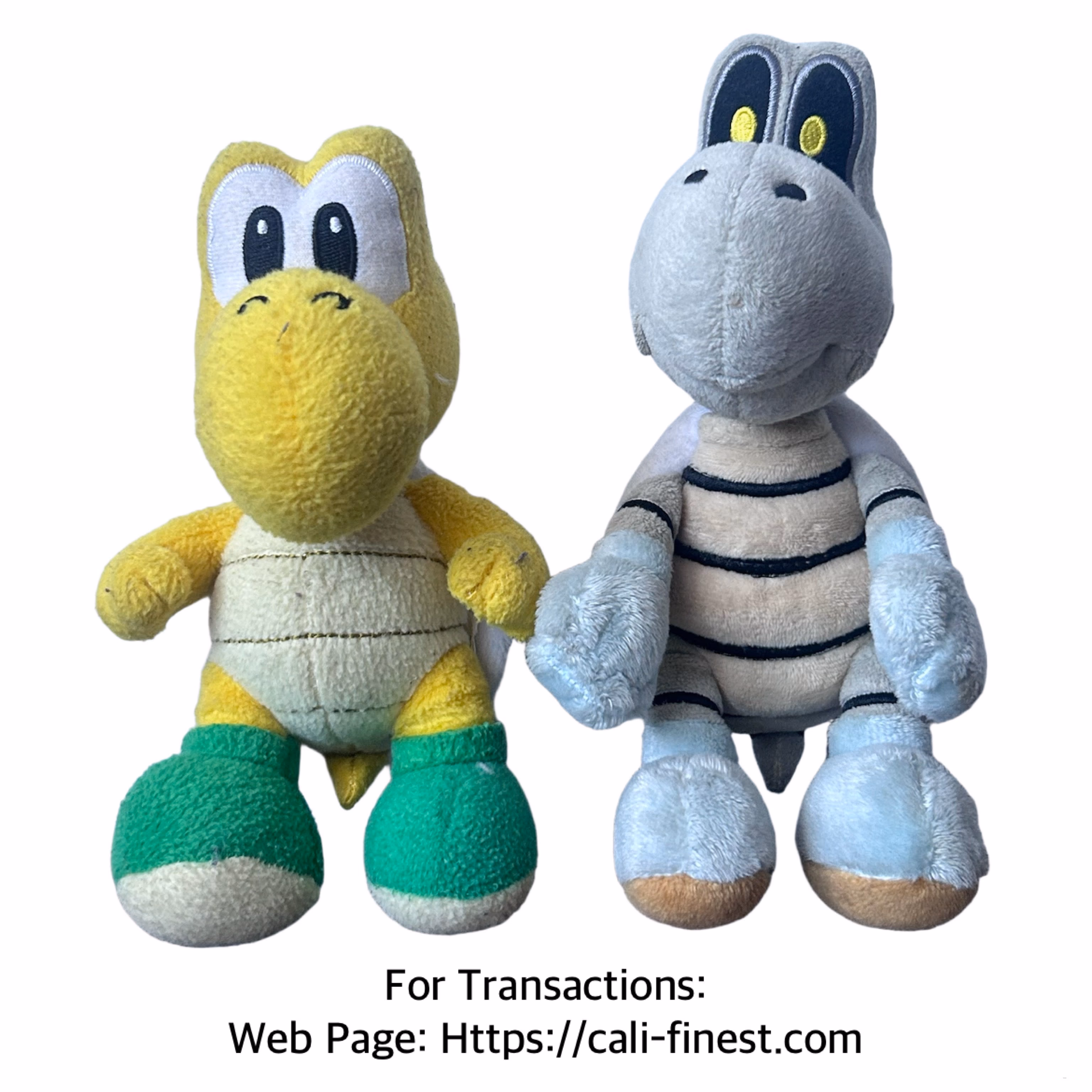 Super Mario Dry Bones Plush Toys Lot of 2