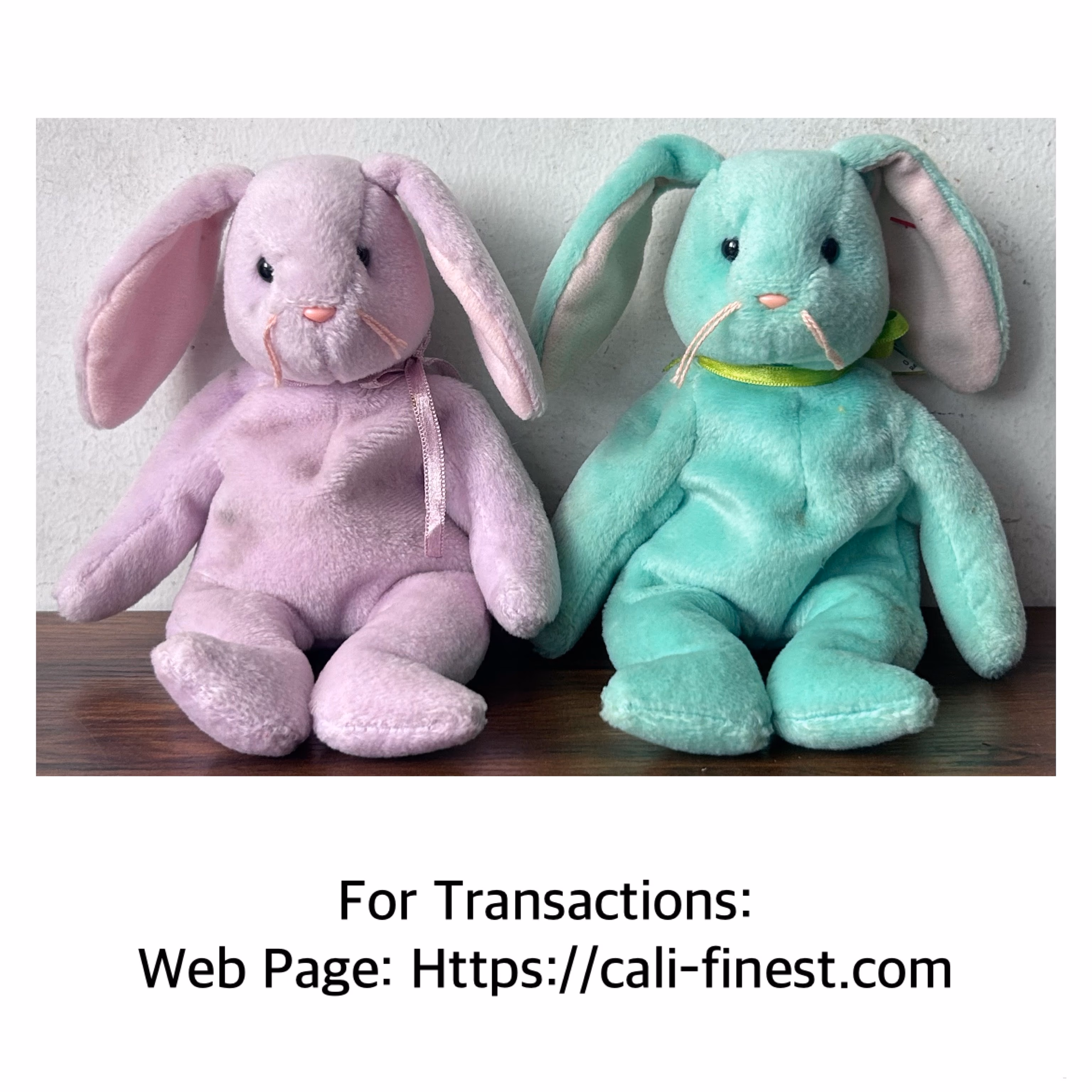 Ty Beanie Baby Floppity and Hippity Collection 1996