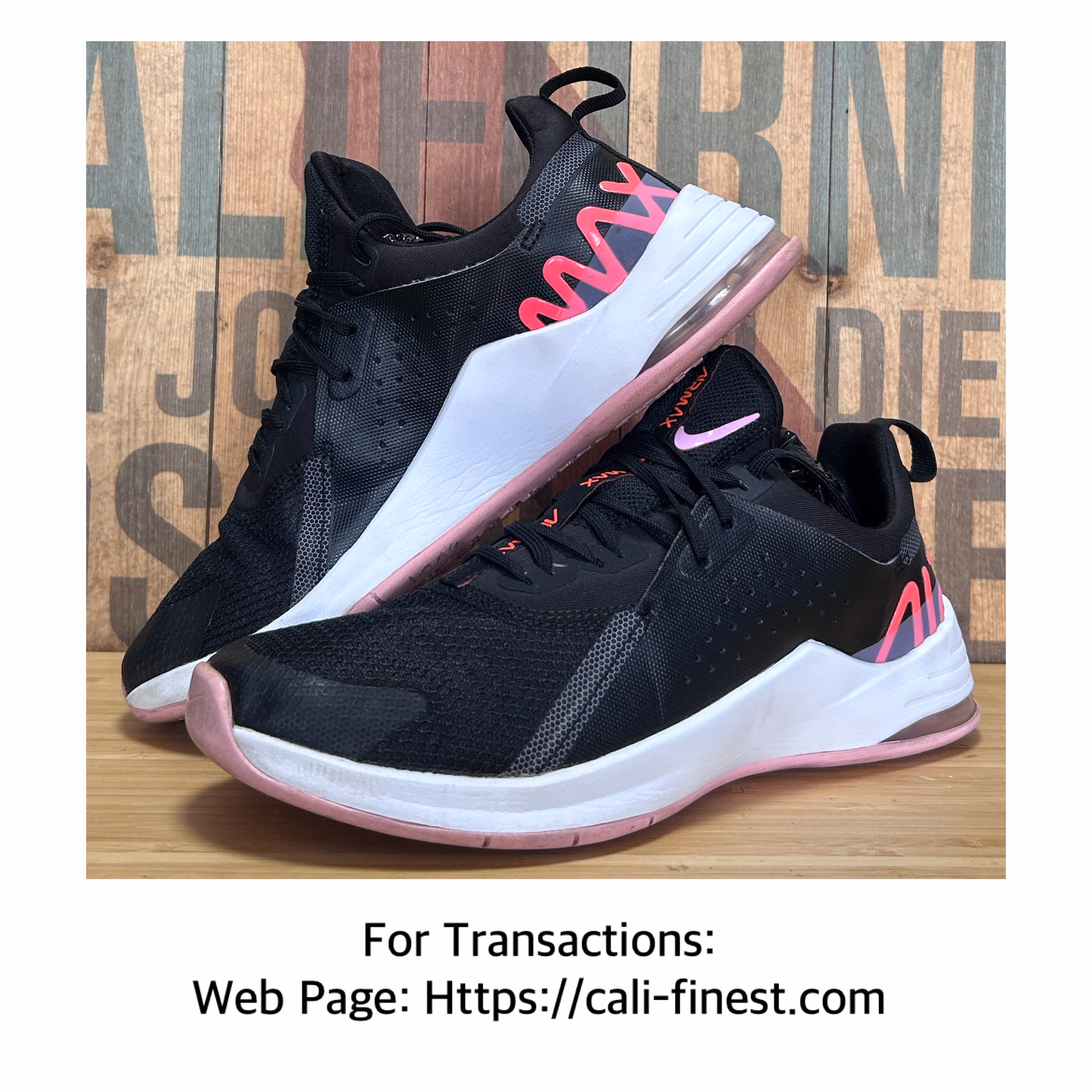 Nike Air Bella TR3 Black White Pink (Women ) Sneakers   S#00343 