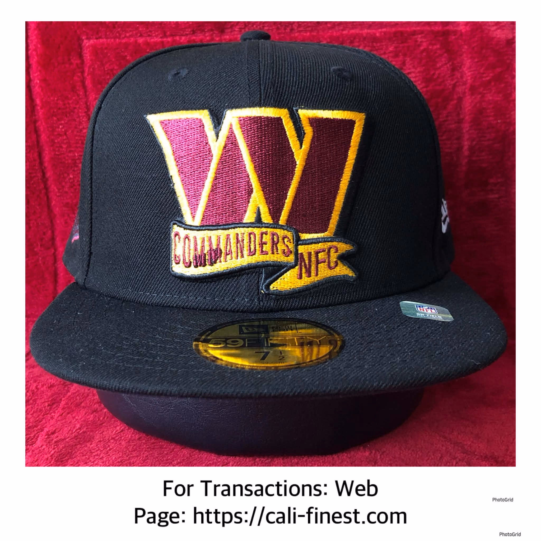 NFL New Era 59Fifty Washington Commanders NFC Onfield 7 1/2 (59.6 cm)