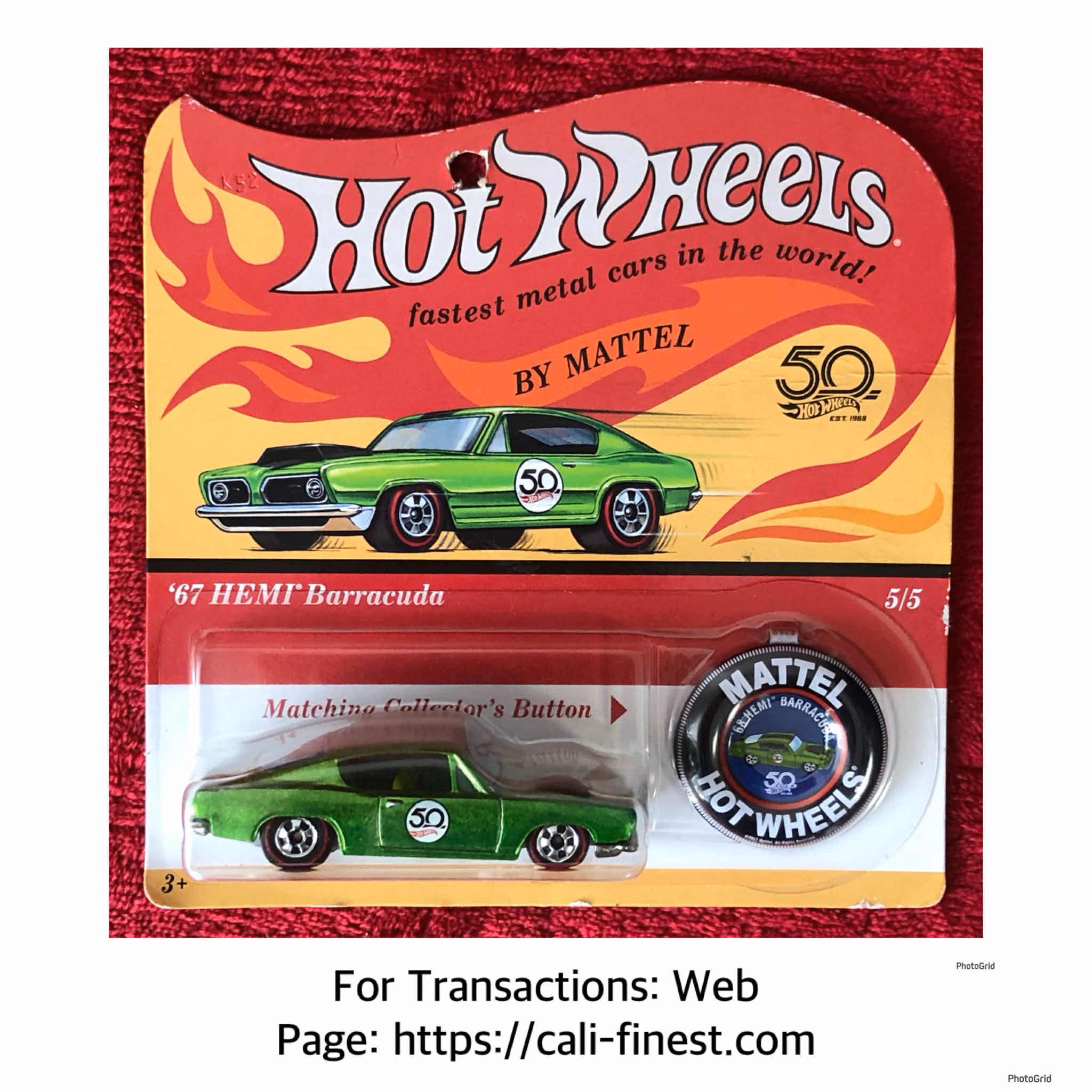 brandnew ’67 HEMI Barracuda by Mattel  Hotwheels