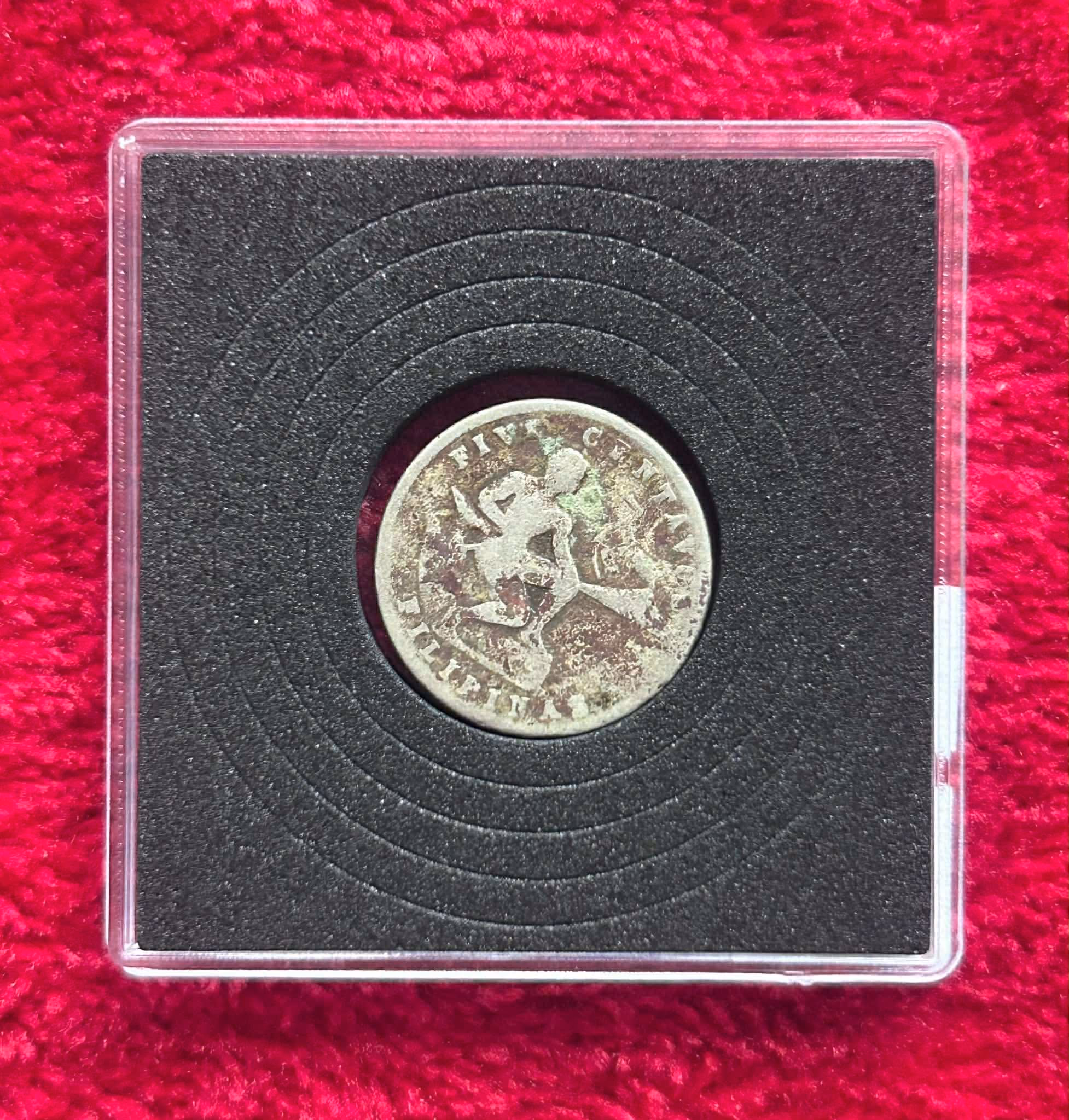 1944 United States Philippines 10 Centavos Silver Coin