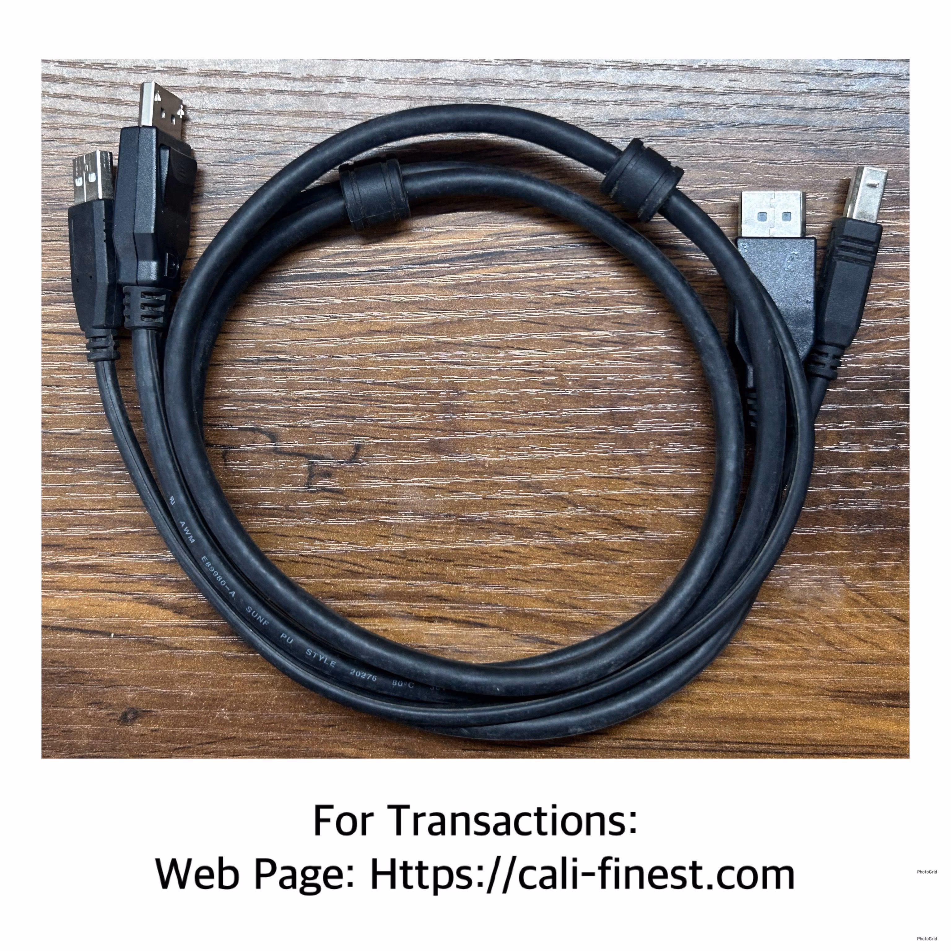 Display Port - Display Port and USB Type B Cable
