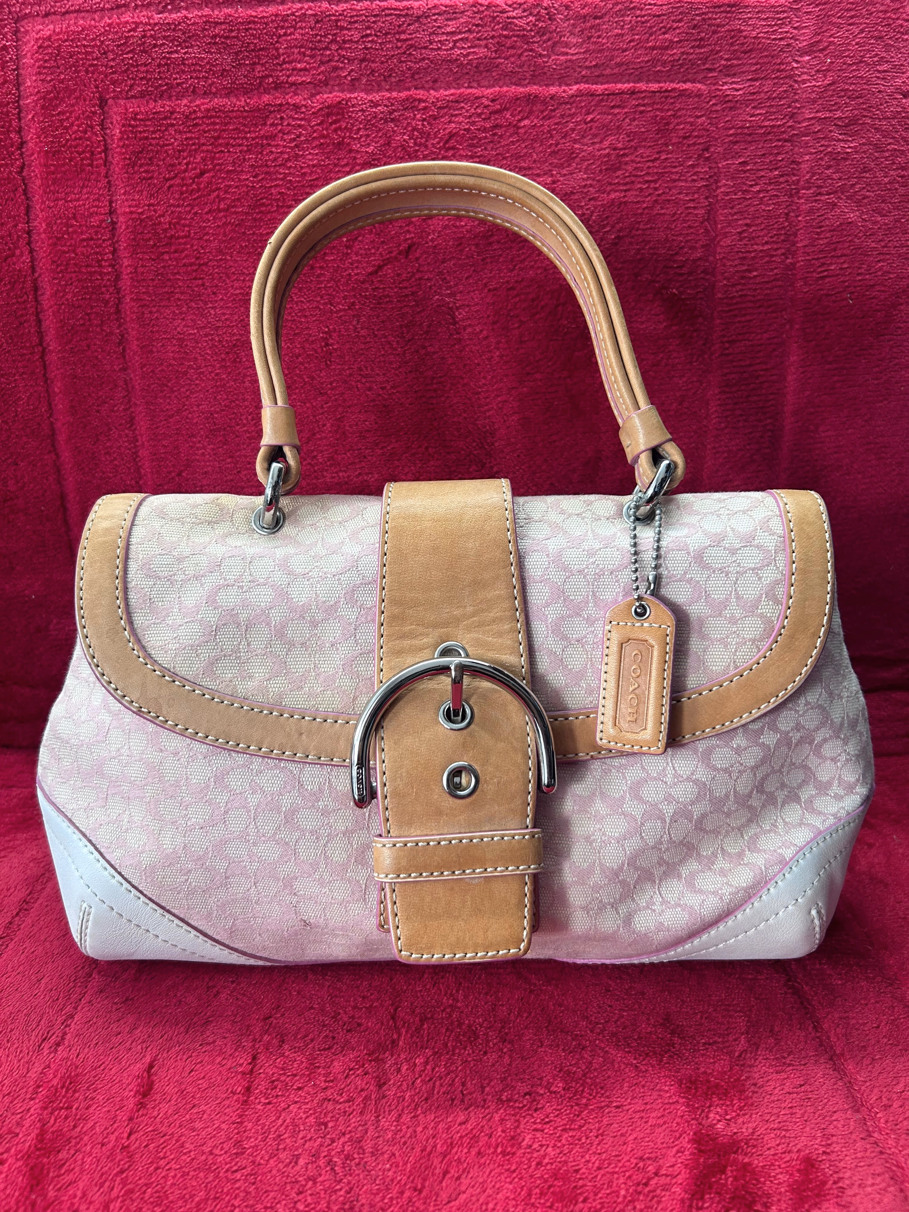 Coach Soho Signature Buckle Flap Satchel/Shoulder Bag