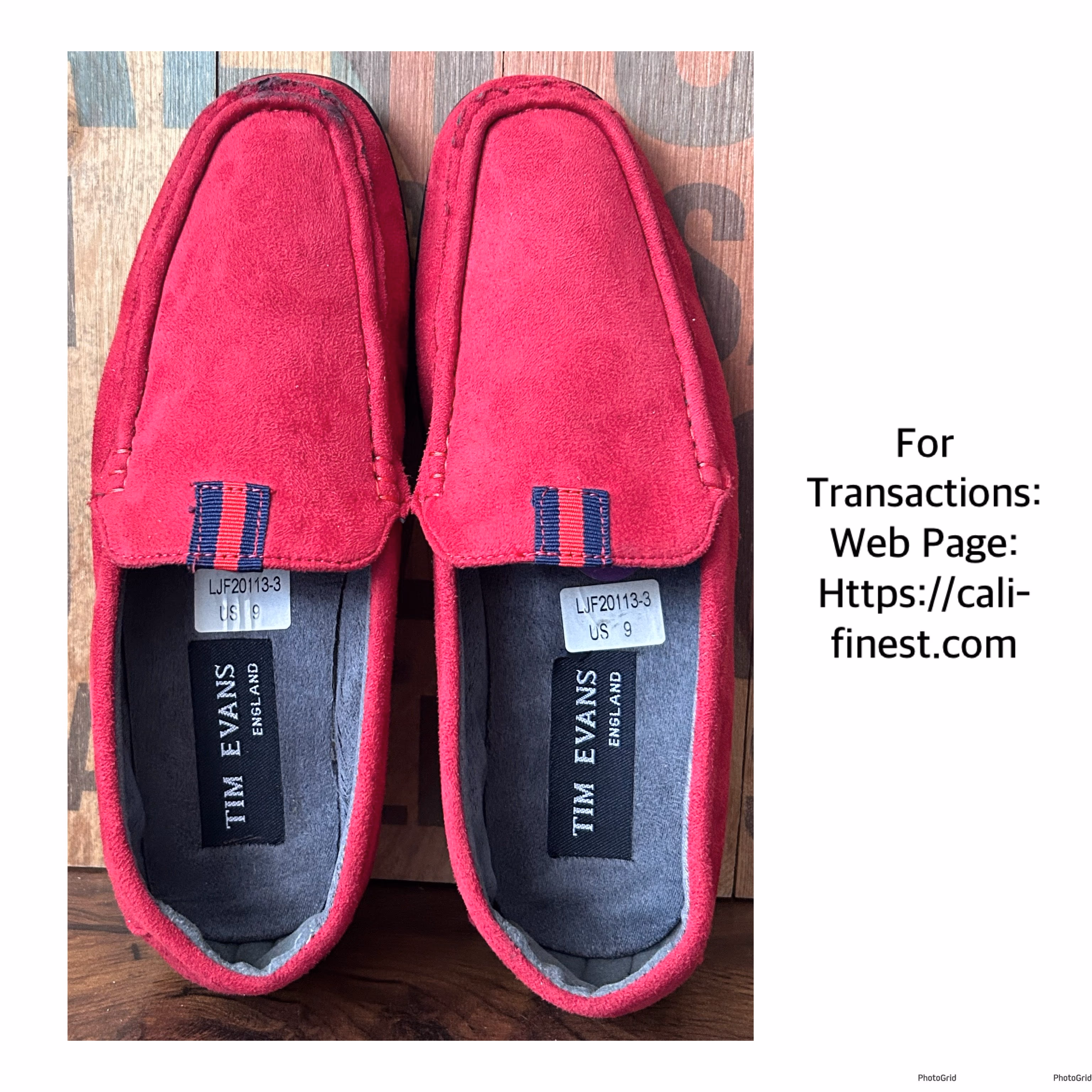 Tim Evans England Loafers Boat Shoes Size 9
