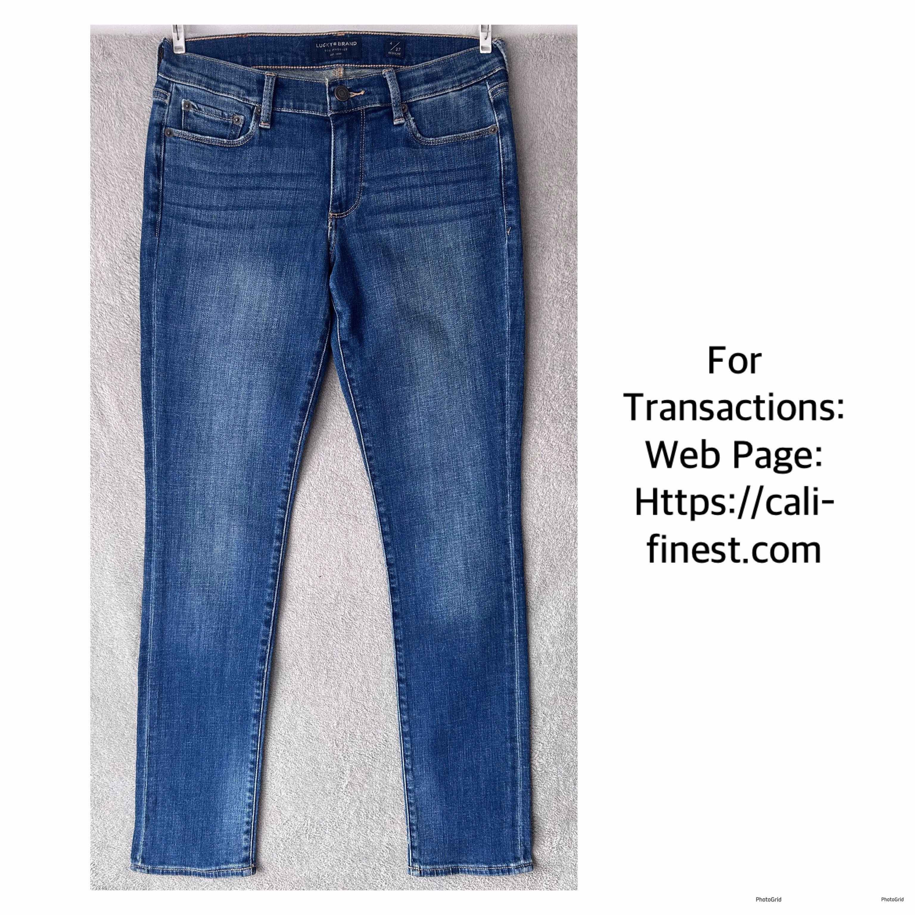 Brandnew Lucky Brand Blue Denim Skinny Jeans size 4/27 Regular for Women