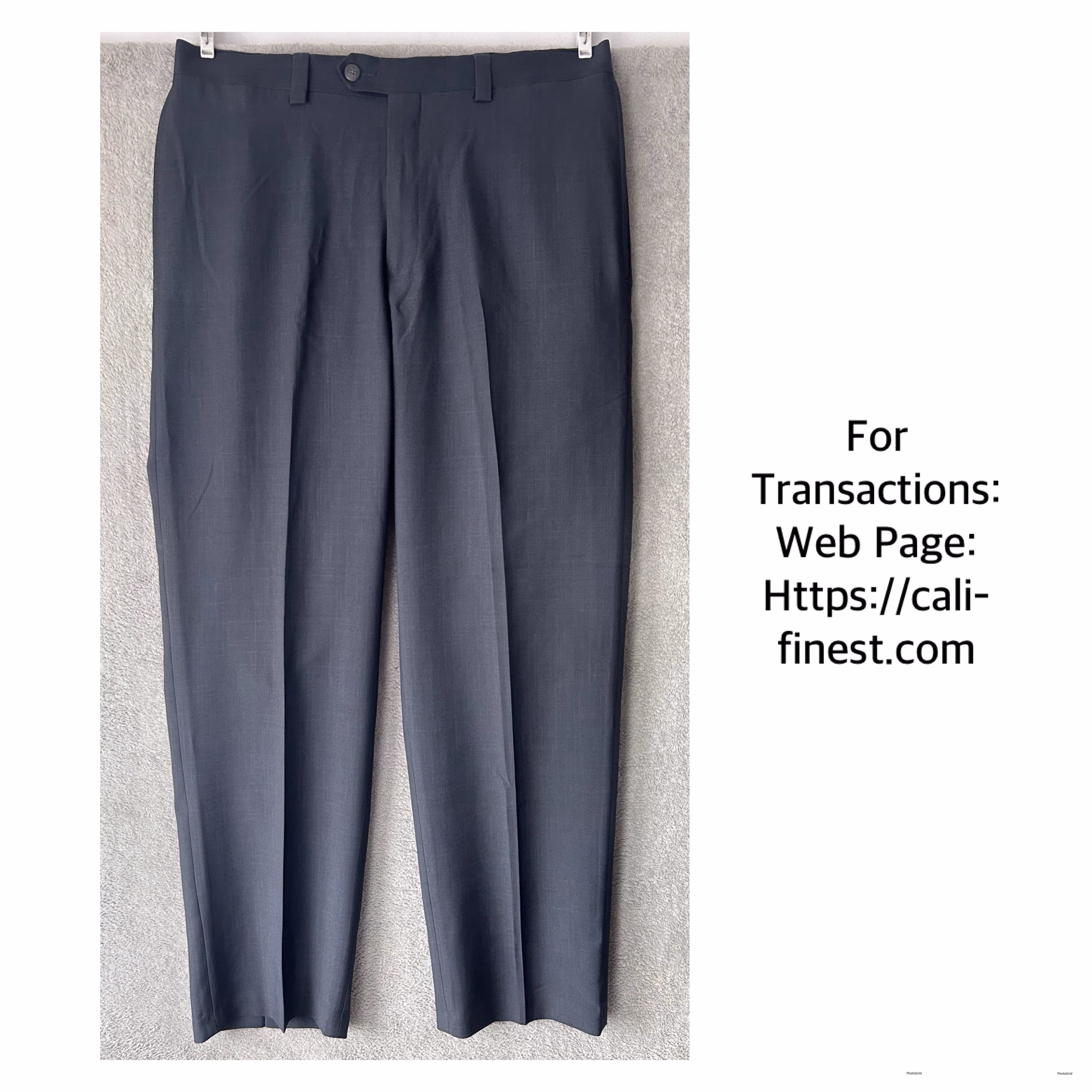 Haggar Mens Gray Trouser Pants 32x30