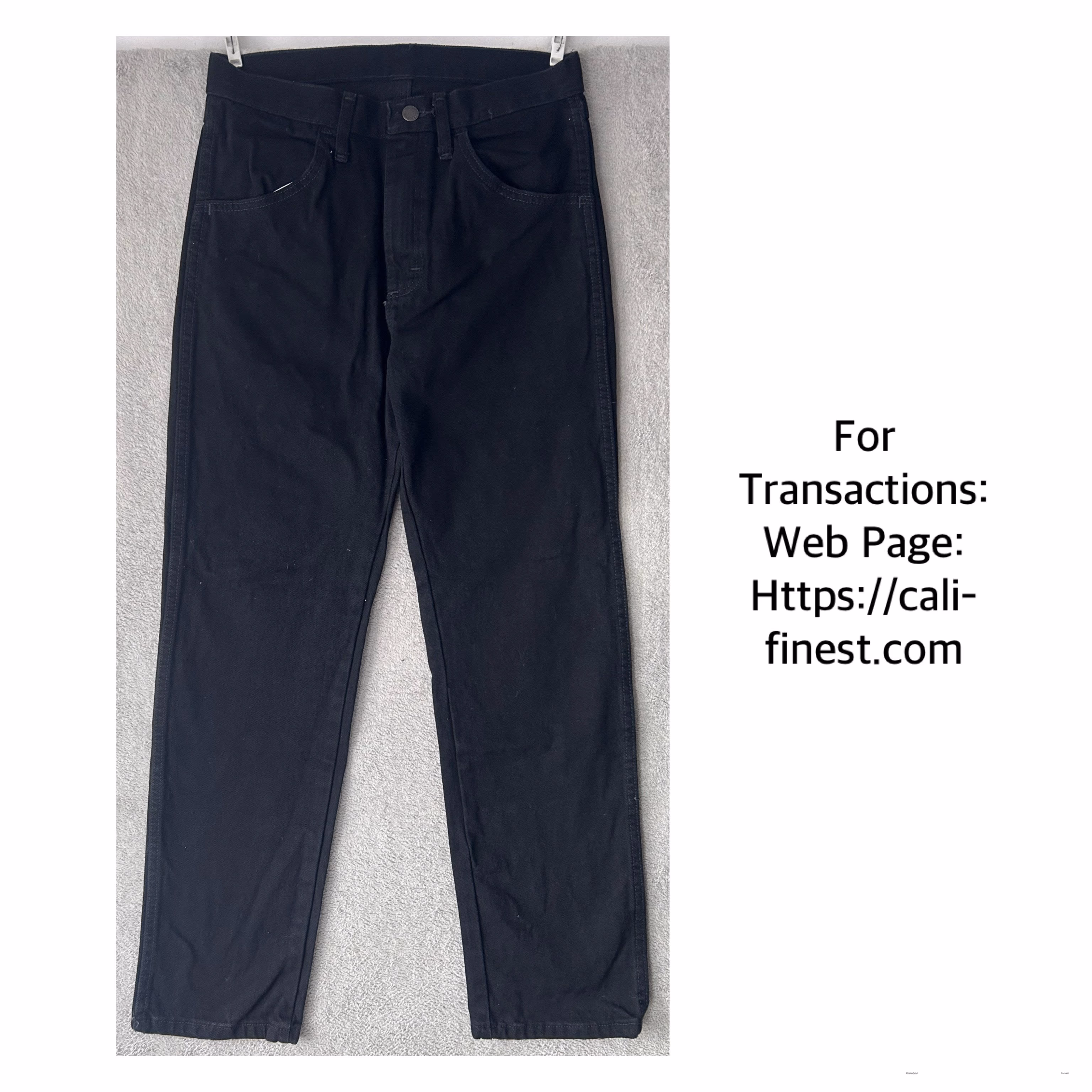 Brandnew Rustler from Wrangler 30x30 Black Regular fit straight leg Denim