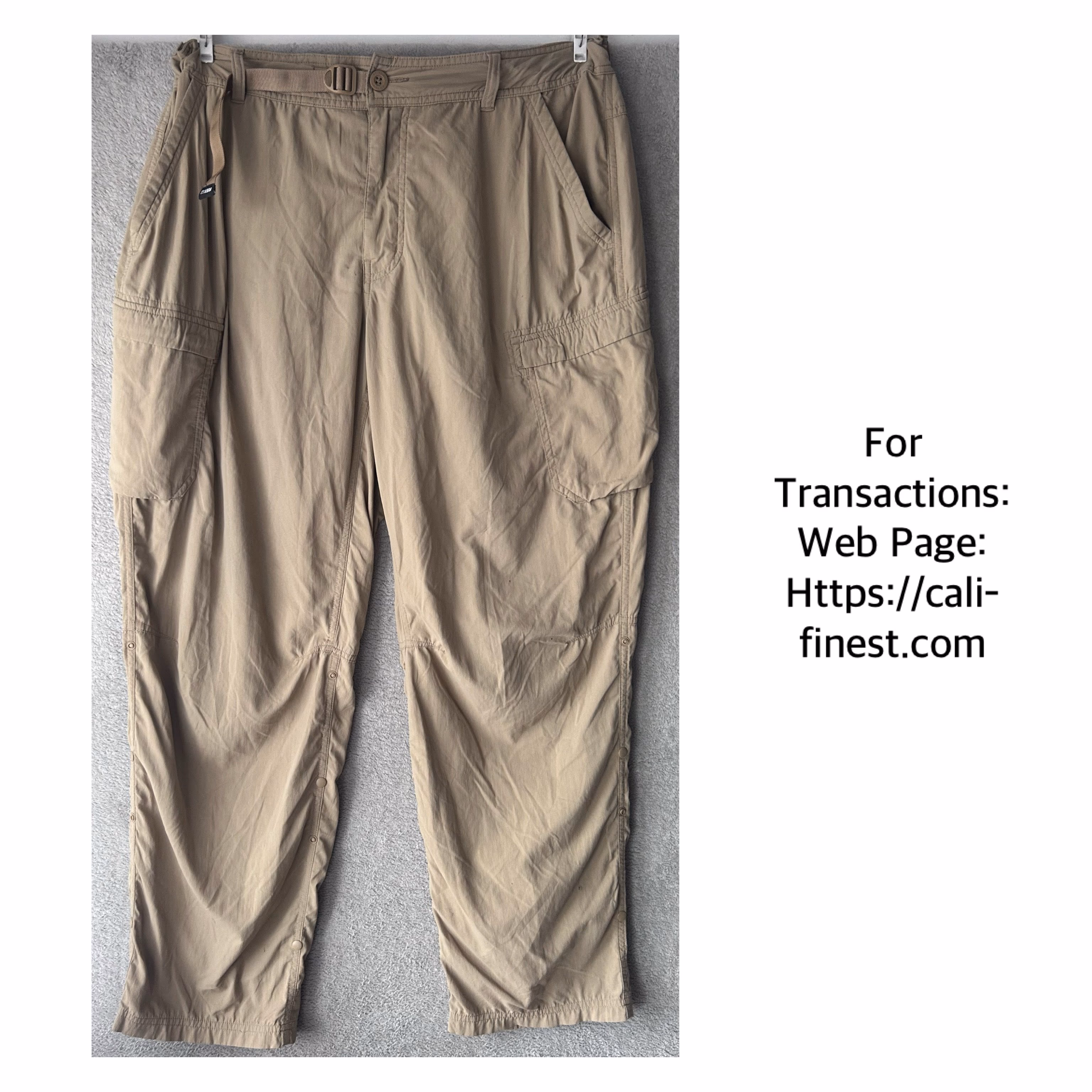Rei Co-op Men’s Relaxed Straight Cargo Pants Tan Hiking Outdoor
