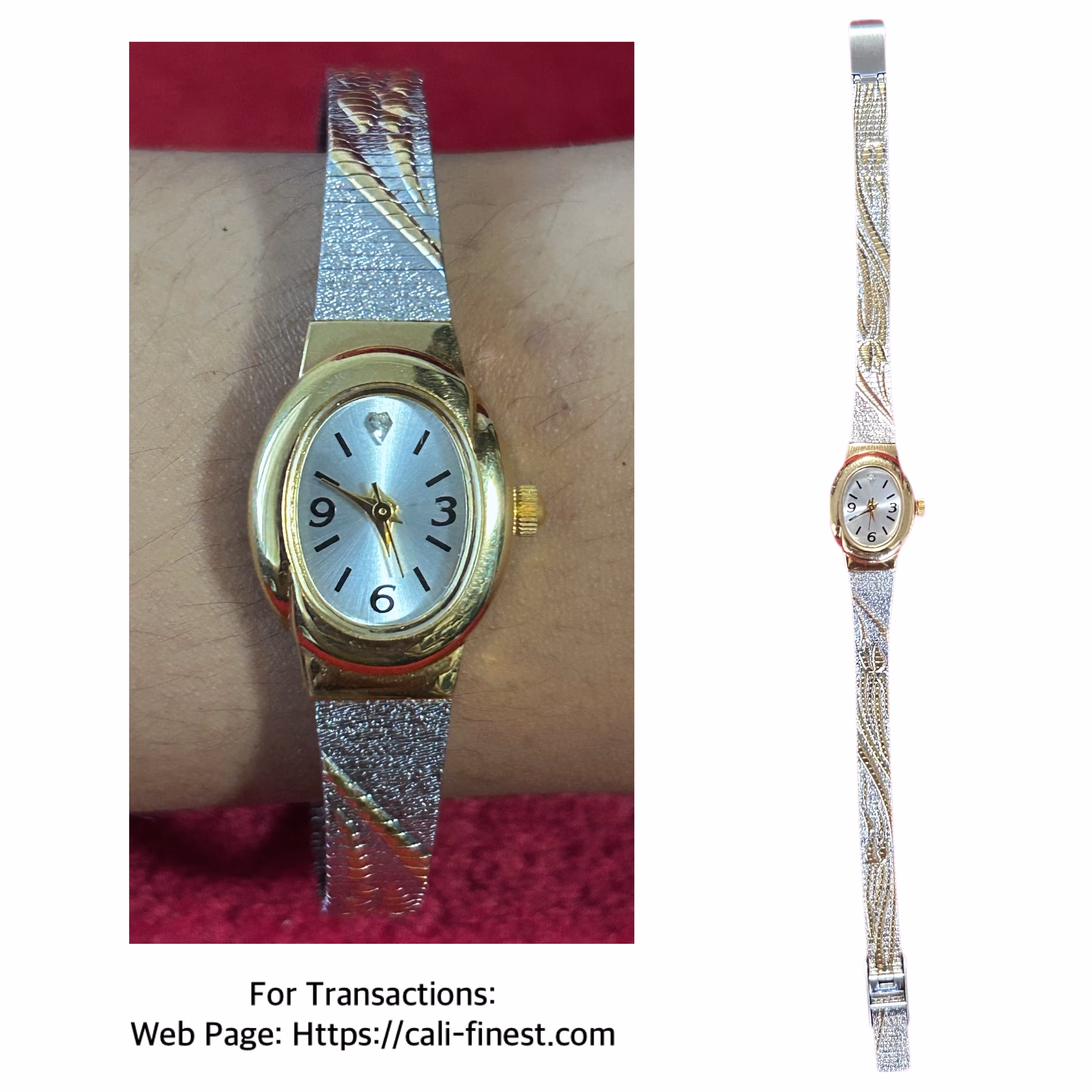 Avon AV023QB Diamond Two Tone Quartz Analog Ladies Wat