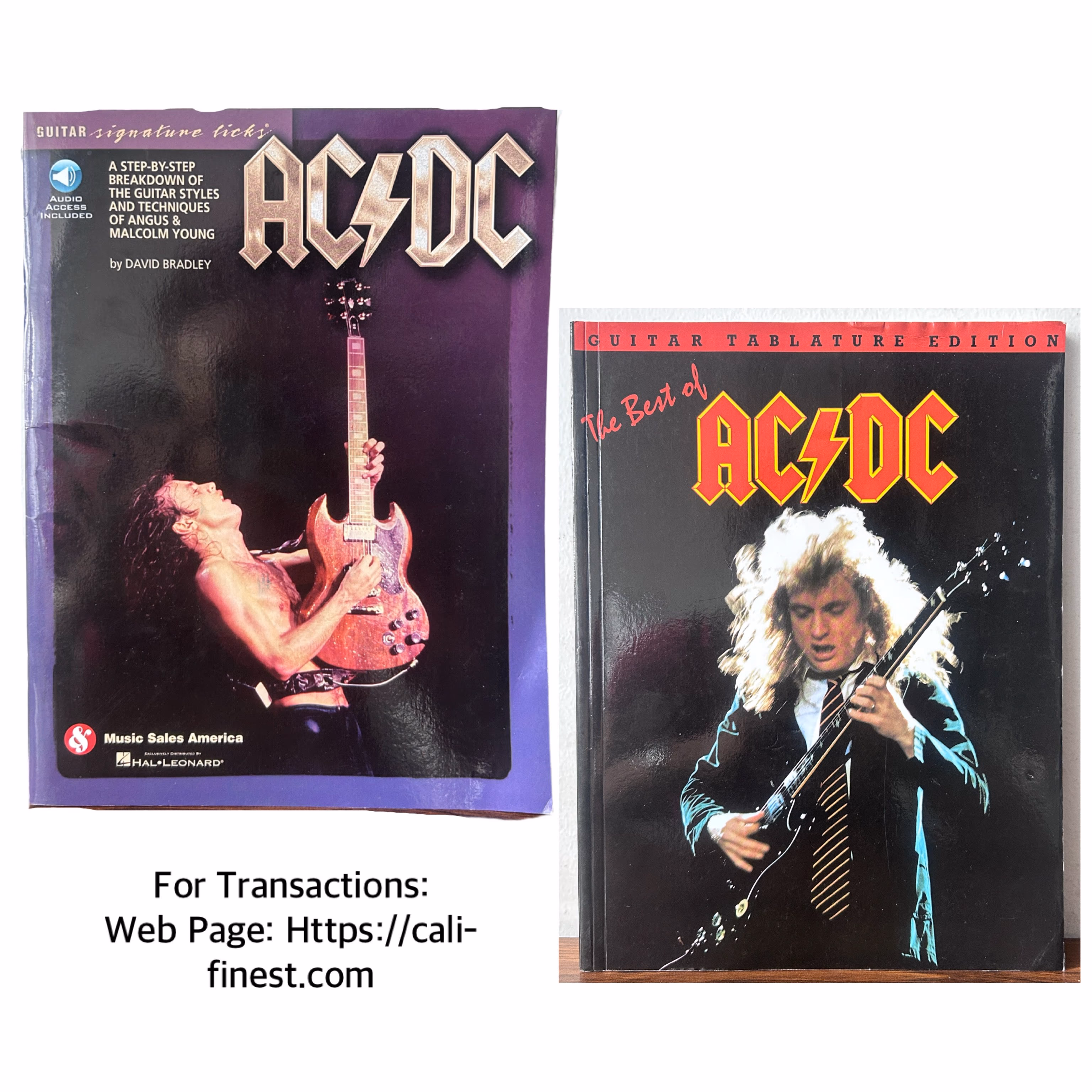 AC DC Guitar Tablature Guitar Book 