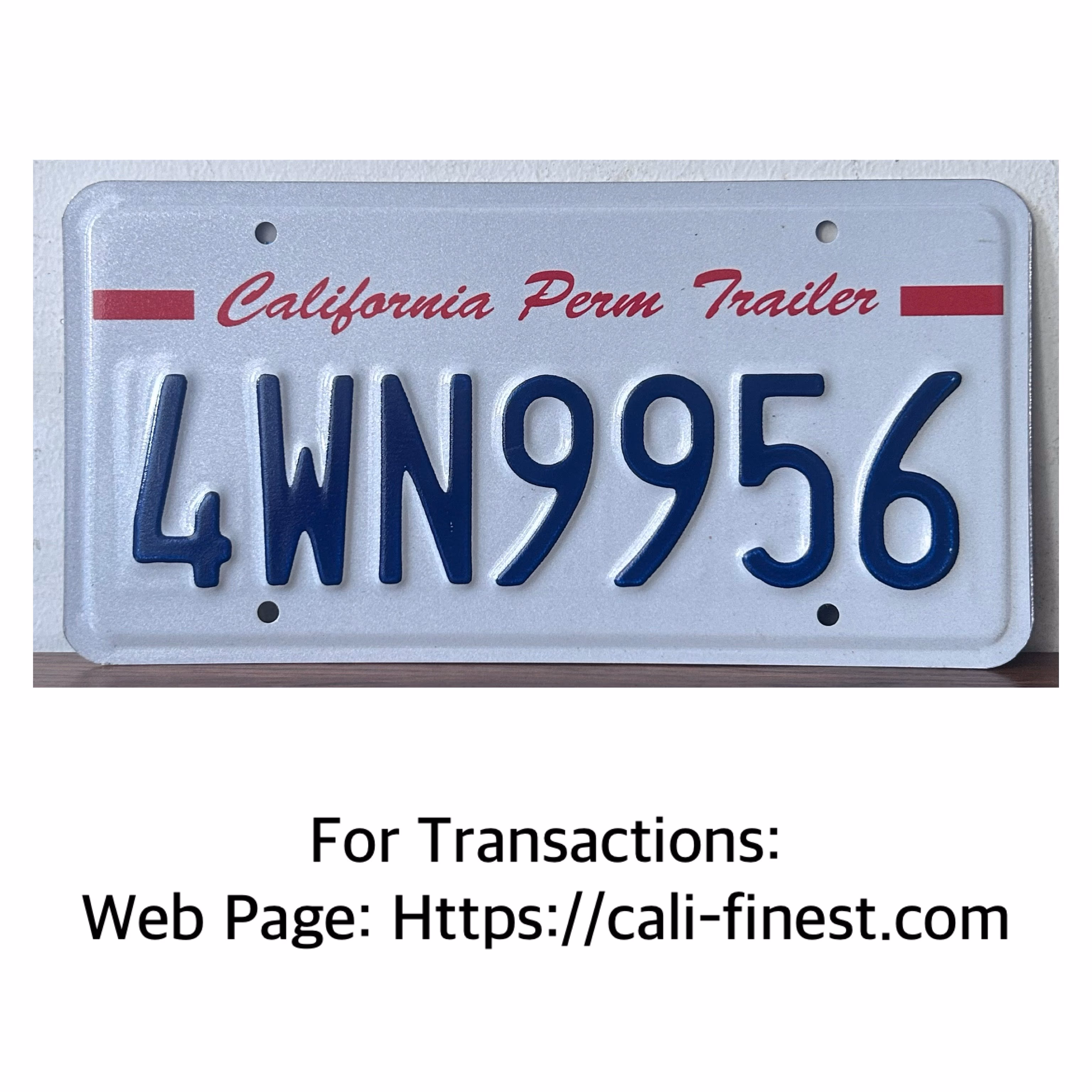 California USA Plate Numbers Collection 