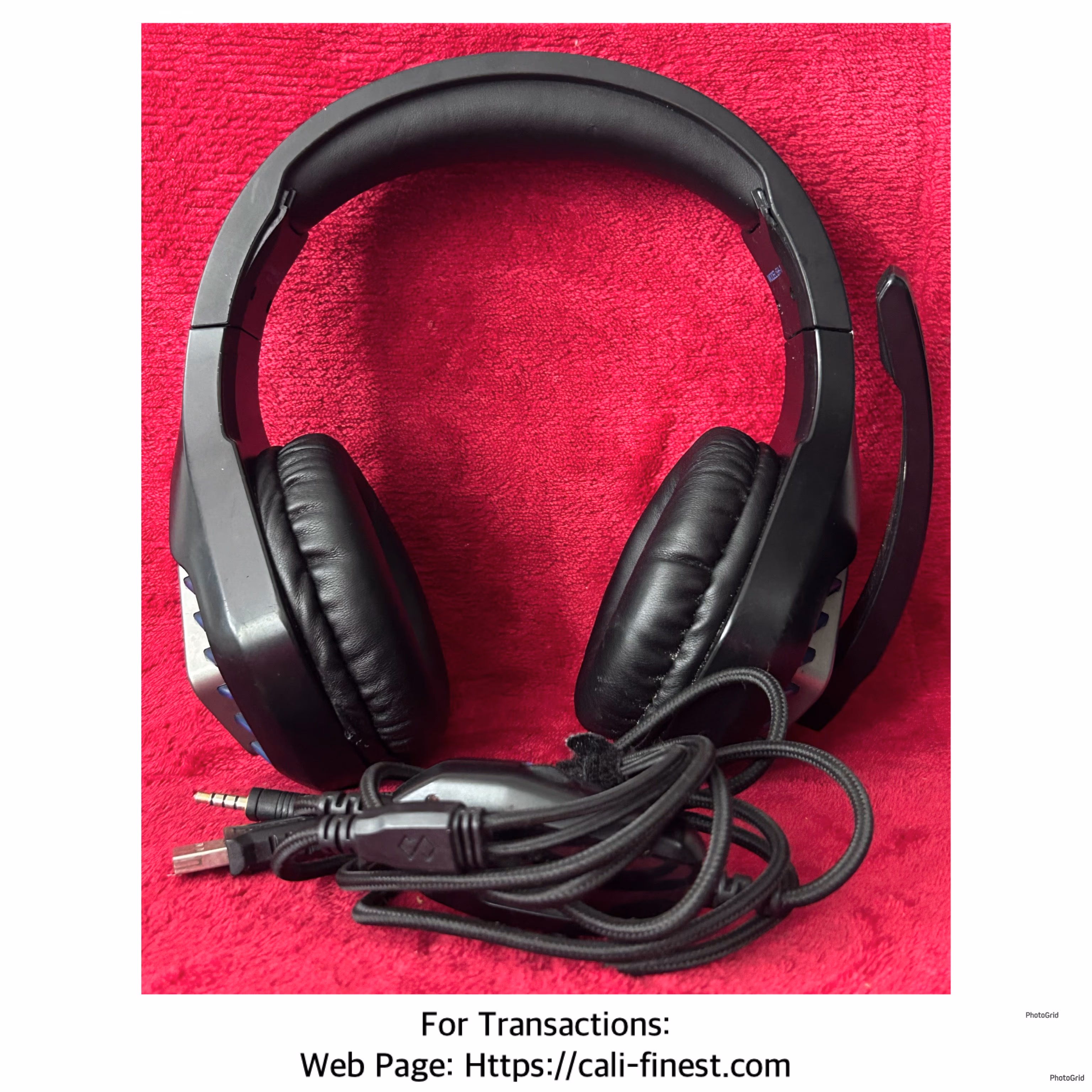 Butfulake Gaming Headset with Microphone Over-Ear Headphones 3.5 mm Noice Cancelling