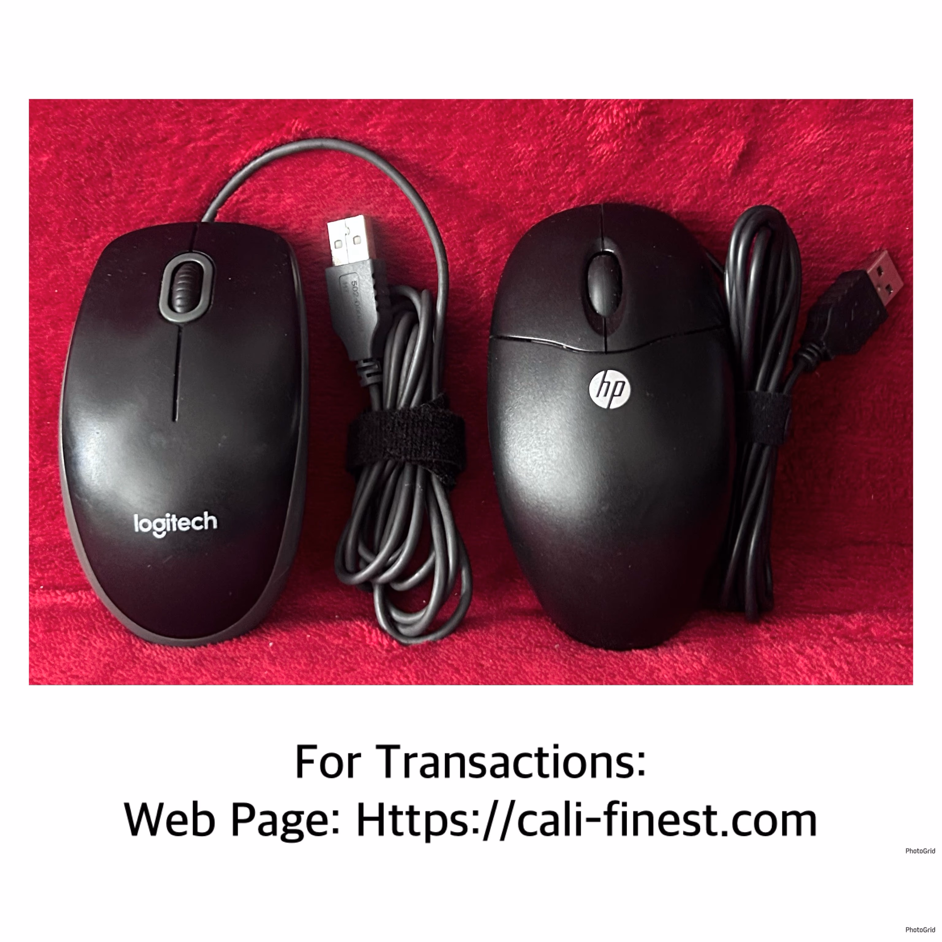 Dekstop Wited Mouse HP and Logitech