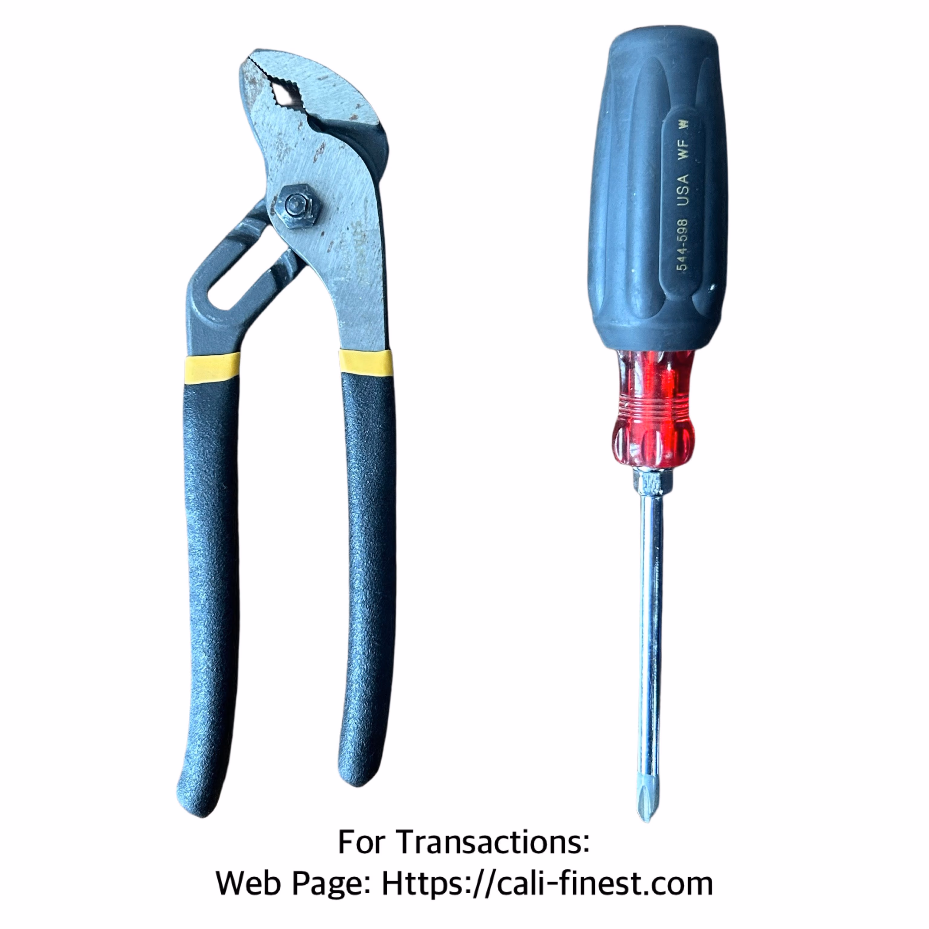 Stanley 8-inch Groove Joint Plier (STHT84400) & Husky Pro Philips Head Screwdriver 