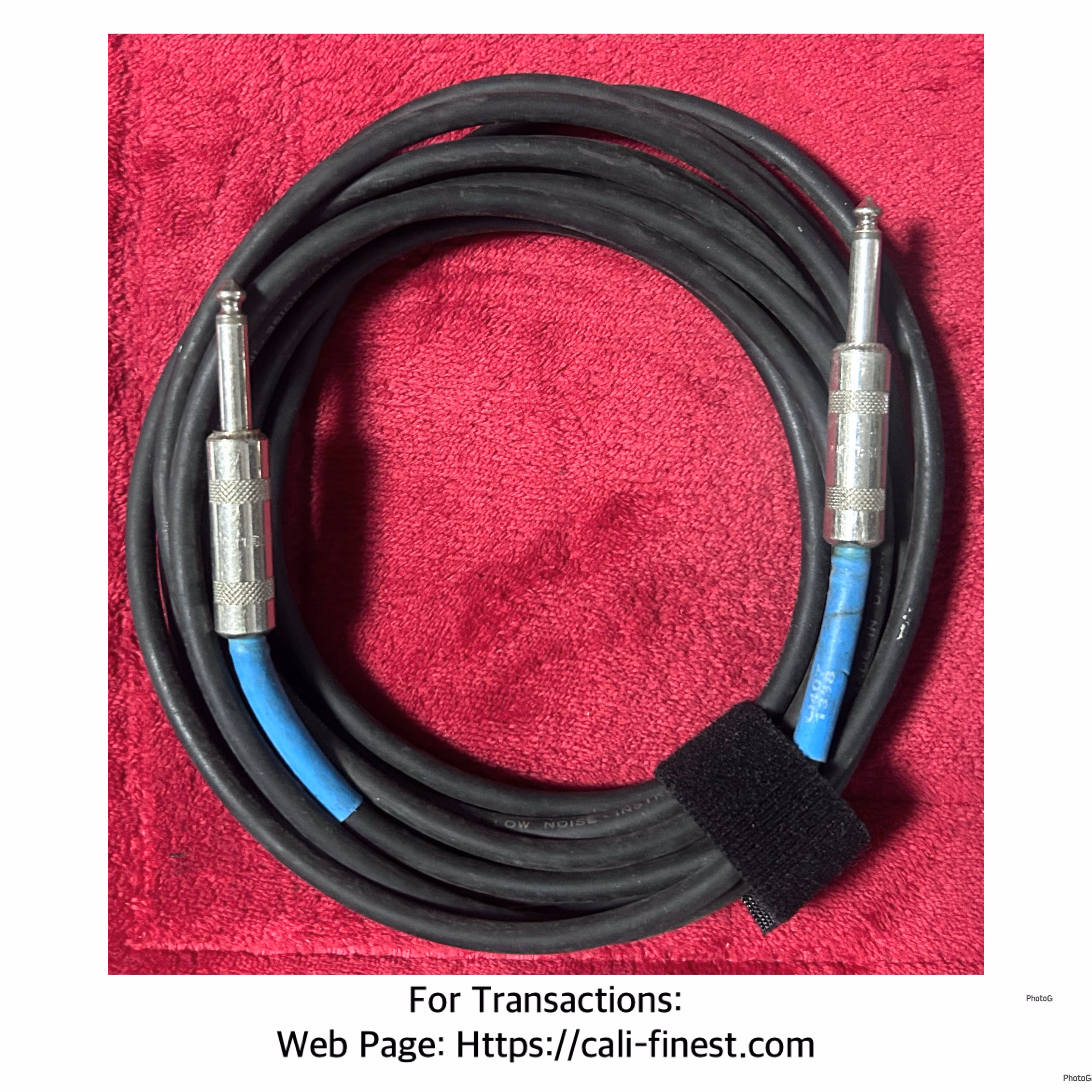 Neutrik VTG Audio Low Noise Instrument Cable Made in U