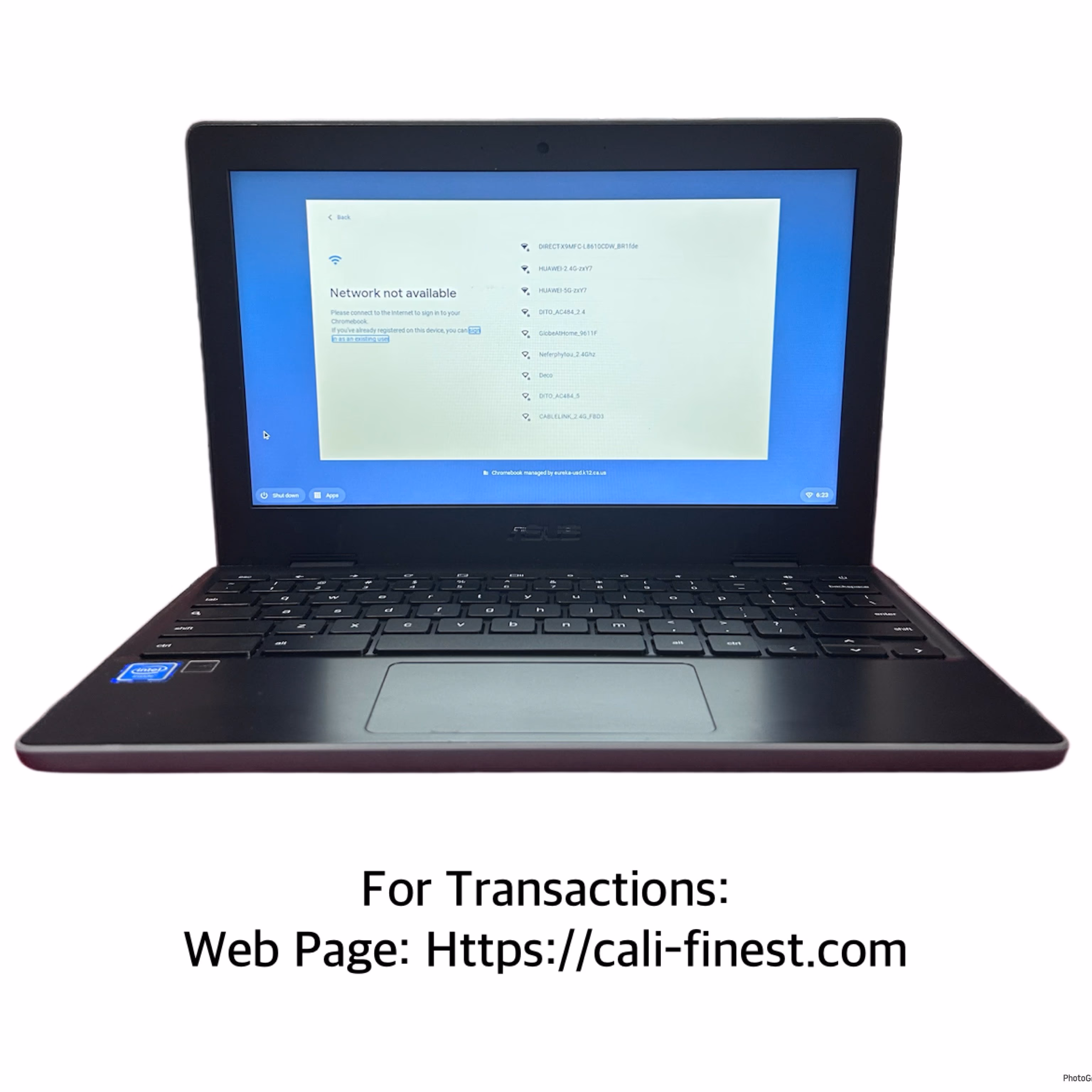 HP, Asus, Dell Chromebook Laptop for Parts Only