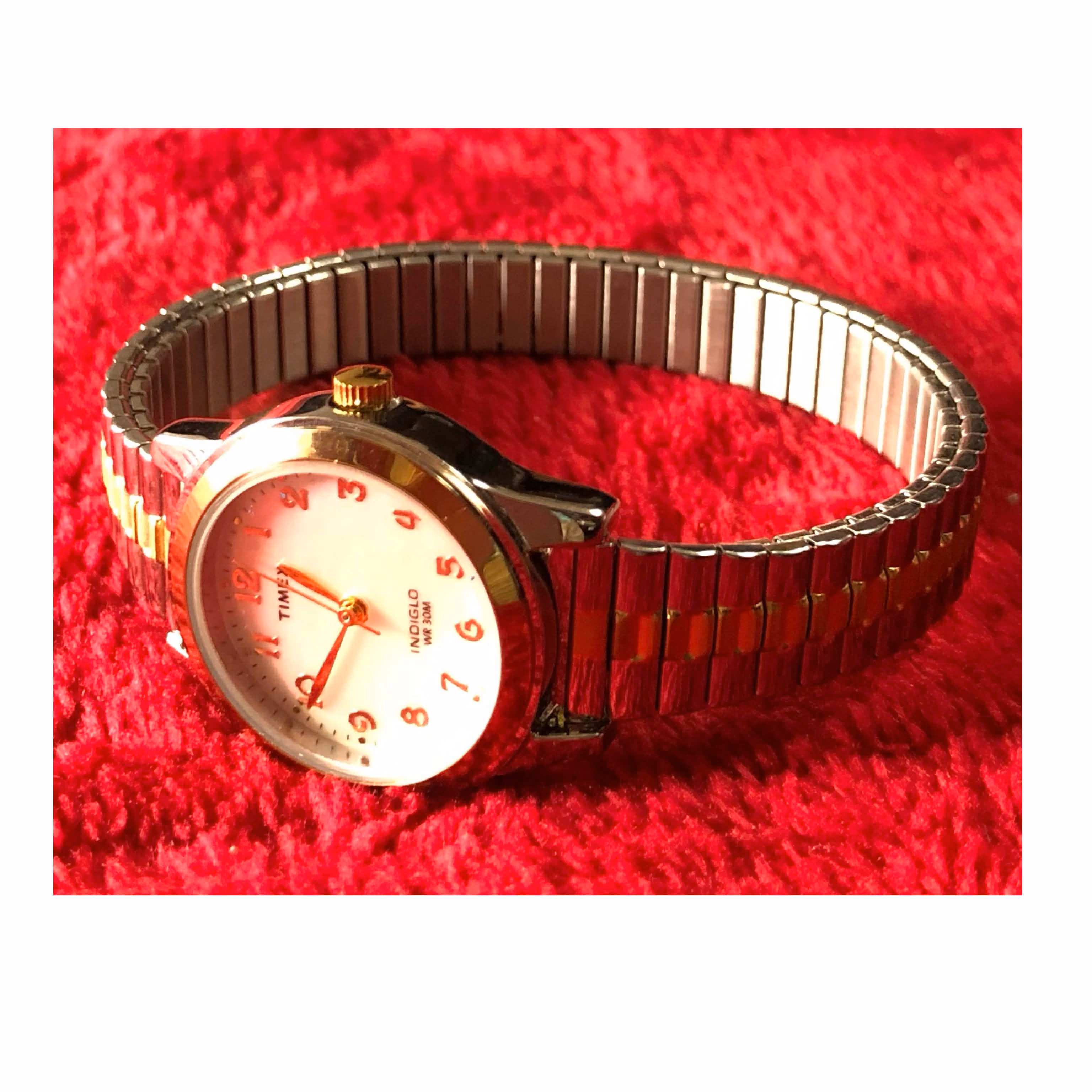 Timex Essex avenue two tone expansion Band white analog watch