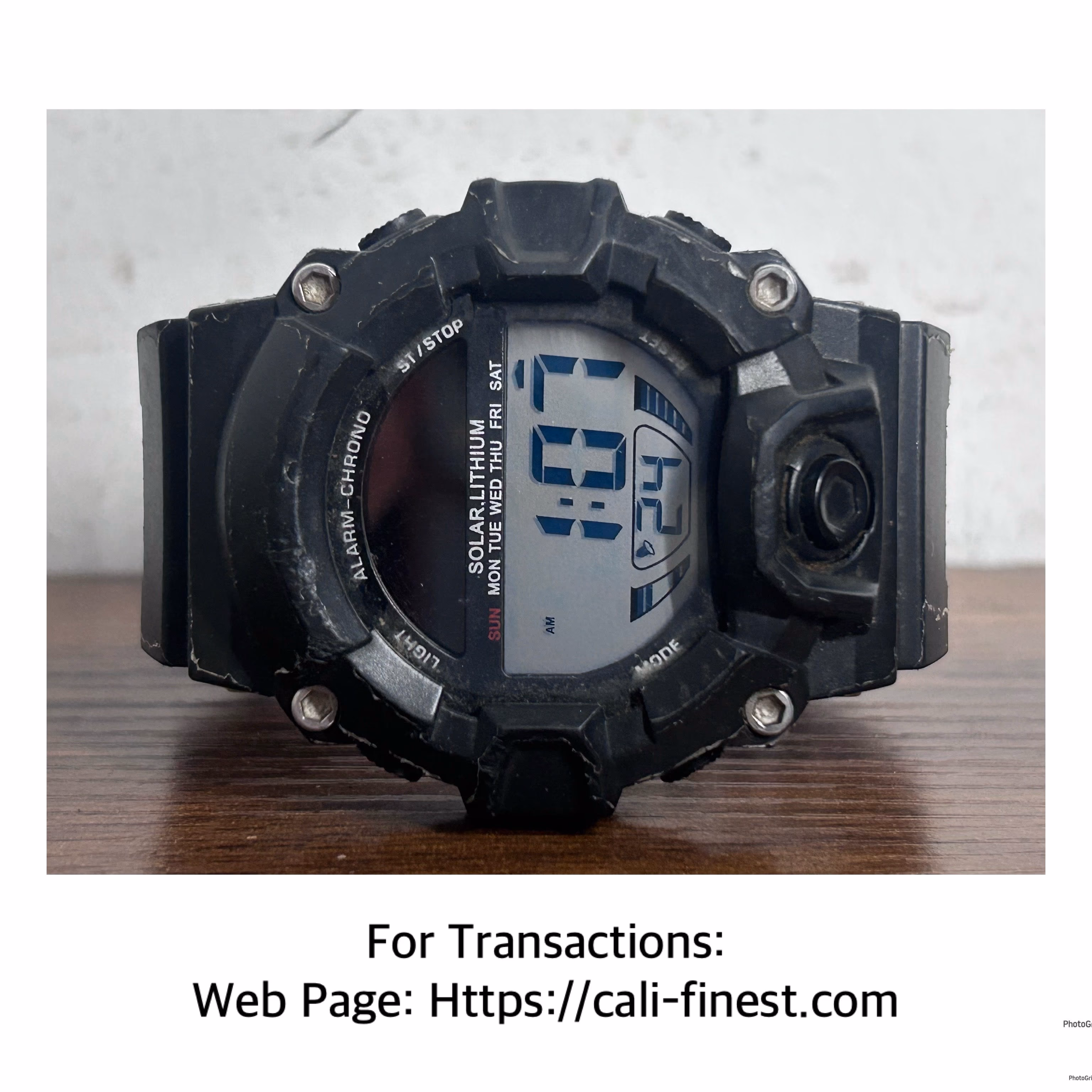 Solar Lithium Powered Watch
