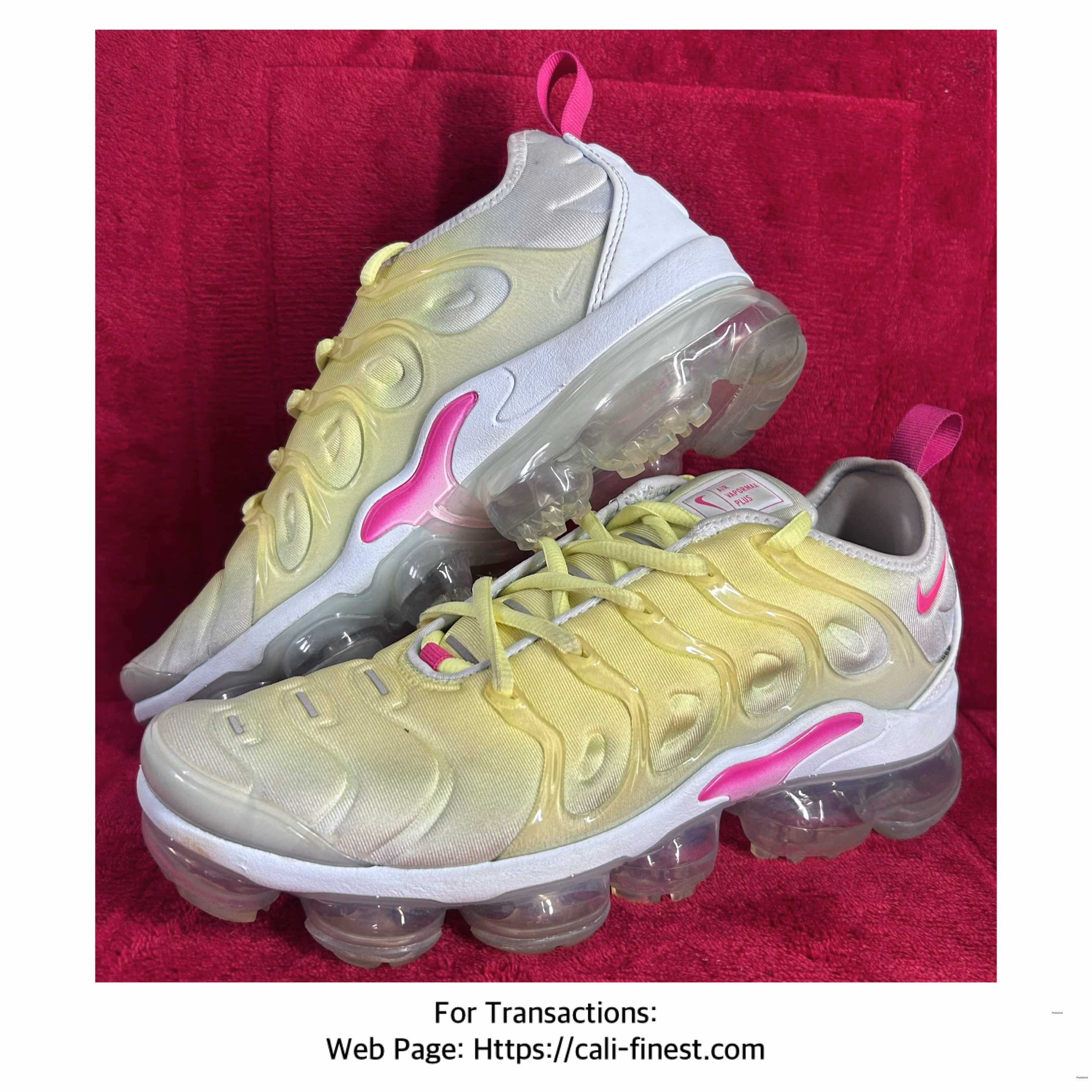 Nike Air Vapormax Plus Blue Tint Lemon Twist (Women’s) Shoes